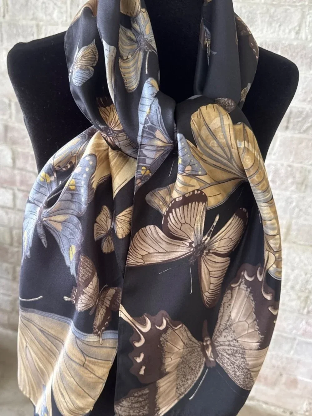 Silk Butterfly scarf throw wrap10